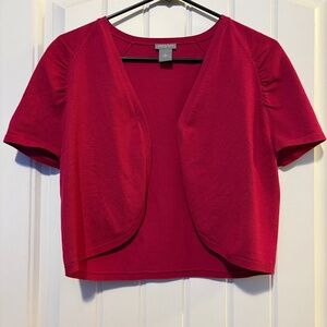 Ann Taylor silk blend shrug/bolero sweater sz M